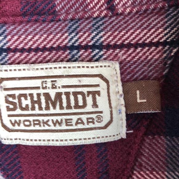 C.E. Schmidt  Shirts  Vintage Ce Schmidt Workwear Plaid Cotton Shirt 